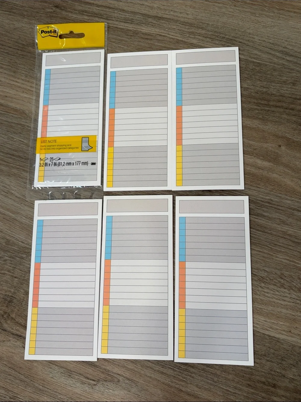 Post-It Notes List Notepad Set - Picture 3 of 4